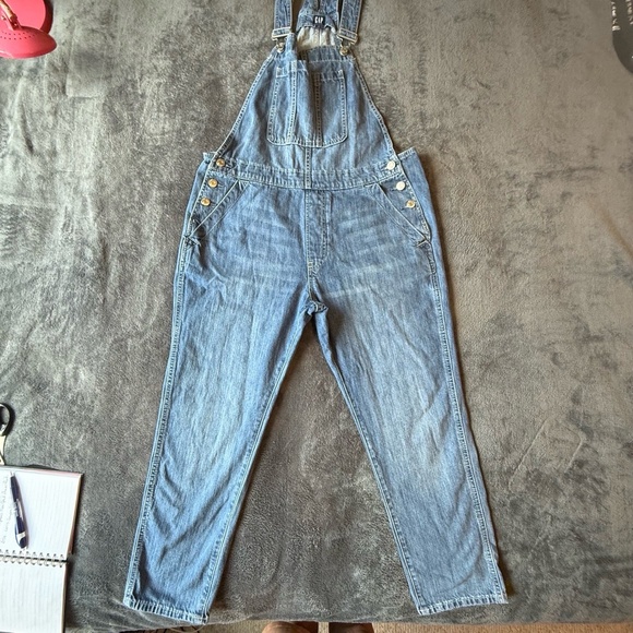 Clothing The Gaps Denim - GAP Denim Overalls Womens Size Medium Light Wash Classic Adjustable Straps